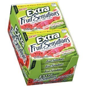 Extra Fruit Sensations Sweet Watermelon Gum Ten 15 Piece Packs logo