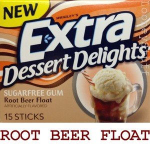 Extra Gum, Sugarfree, Root Beer Float 15 Ct (Pack of 10) logo