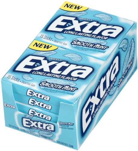 Extra Long Lasting Flavor Classic Smooth Mint Artificial Flavors Sugar Free Chewing Gum – 10 Packs Of Fifteen Sticks (150 Sticks Total) logo