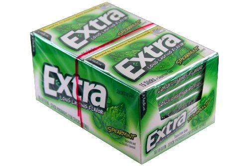 Extra Long Lasting Flavor Spearmint Artificial Flavors Sugar Free Chewing Gum – 10 Packs Of Fifteen Sticks (150 Sticks Total) logo