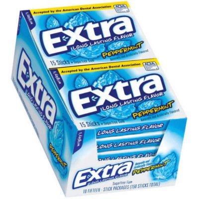 Extra Peppermint 15 Piece, 10-count logo