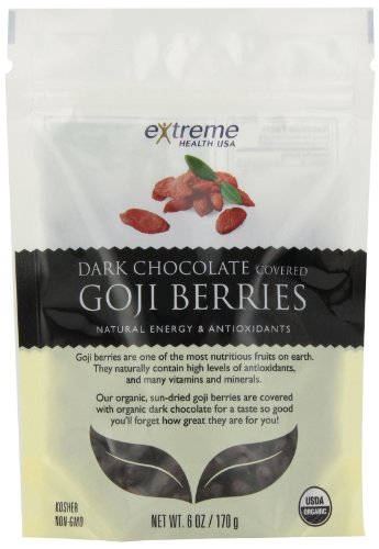 Extreme Health Usa Goji Berries, Dark Chocolate, 6-oz Pouch (Pack of 2) logo