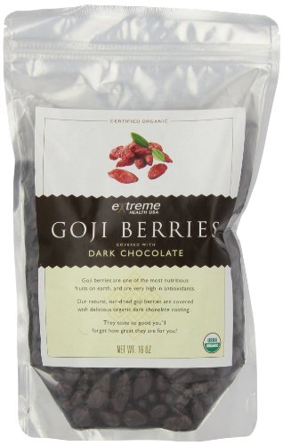 Extreme Health Usa Organic Goji Berries Covered With Dark Chocolate, 16-ounce logo