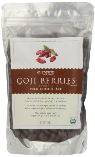 Extreme Health Usa Organic Goji Berries Covered With Milk Chocolate, 16-ounce logo