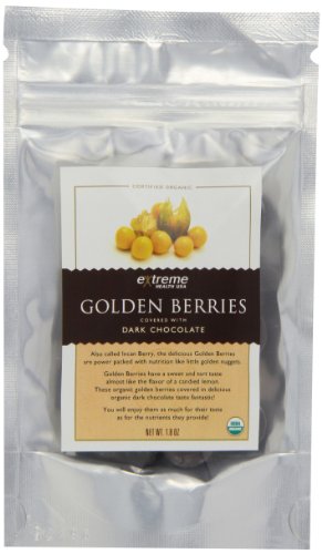 Extreme Health Usa Organic Golden Berries Covered With Dark Chocolate, 1.8 ounce (Pack of 4) logo
