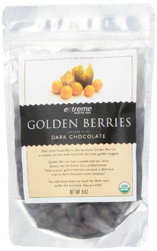Extreme Health Usa Organic Golden Berries Covered With Dark Chocolate, 6-ounce logo