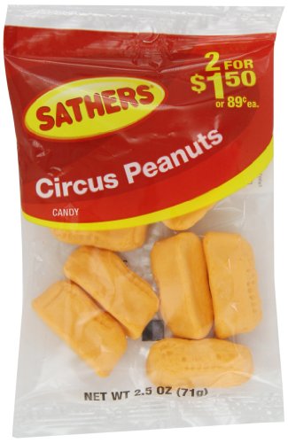 Farley’s & Sathers Candy, Circus Peanuts, 2.5 Ounce (Pack of 12) logo