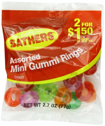 Farley’s & Sathers Candy, Mini Gummy Rings, 2.7 Ounce (Pack of 12) logo