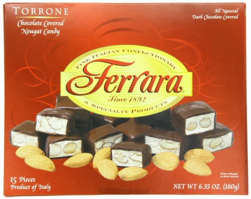 Ferara Chocolate Covered Torrone, 15 Piece, 6.35-ounce logo