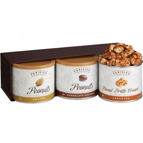 Feridies Peanuts, 3-flavor Variety Pack (chocolate, Salted and Brittle Crunch) logo