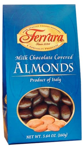 Ferrara Milk Chocolate Covered Almonds, 5.64 ounce Boxes (Pack of 4) logo