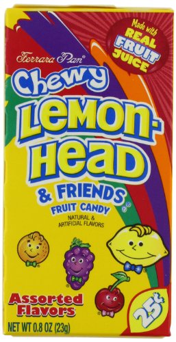 Ferrara Pan Candy Co Chewy Lemonhead & Friends (prepriced .25), 0.8 ounce Boxes (Pack of 72) logo