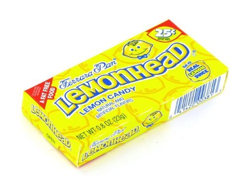 Ferrara Pan Lemonheads, 24 Packages- 0.8oz Each logo