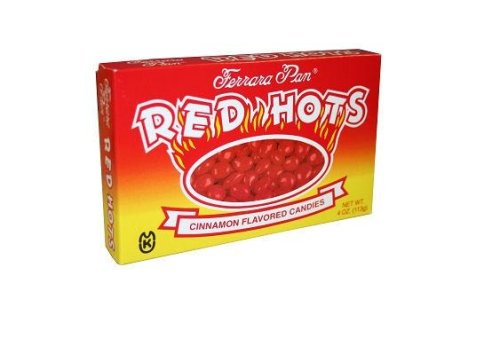 Ferrara Pan Red Hots Concession, 4 ounce Boxes (Pack of 12) logo