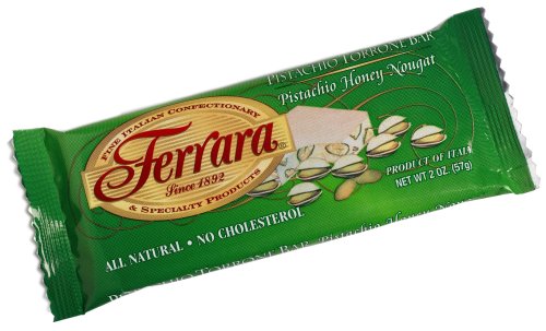 Ferrara Pistachio Torrone Bar, 2 ounce Bars (Pack of 12) logo