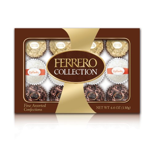 Ferrero Collection Rondnoir With Hazelnut Center Chocolate Collection 12 Piece Gift Box logo