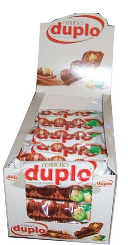 Ferrero Duplo Candy With Whole Hazelnuts Twenty-four Bars Per Pack logo