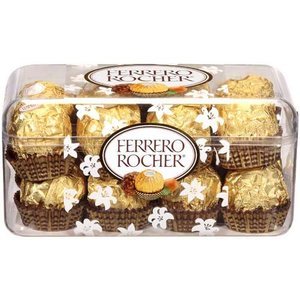 Ferrero Rocher Candy Hazelnut Chocolates 7 Oz logo