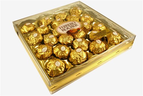 Ferrero Rocher Diamond Cut 24 Gold Piece Gift Box logo