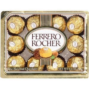 Ferrero Rocher Fine Hazelnut Choclates, 5.3 Oz (Pack of 4 Boxes) logo