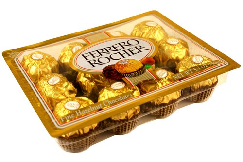 Ferrero Rocher Fine Hazelnut Chocolates 12 Pc Net Wt 5.3oz logo