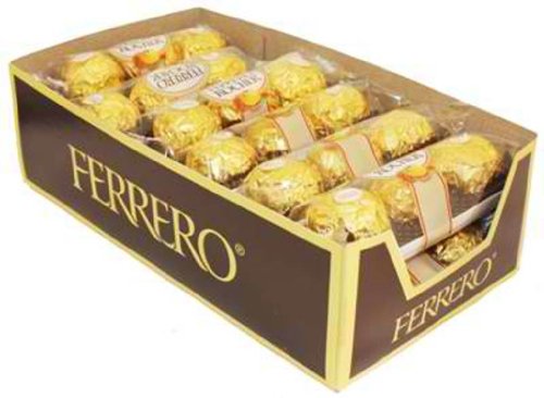 Ferrero Rocher Hazelnut Chocolate 12/3pk logo