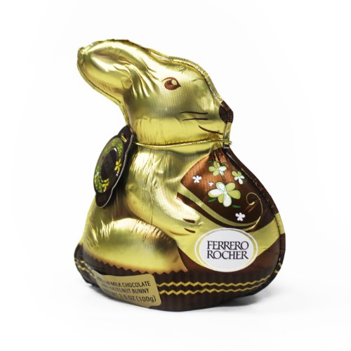 Ferrero Rocher Hollow Milk Chocolate and Hazelnut Easter Bunny 3.5 Oz (Pack of 3) logo