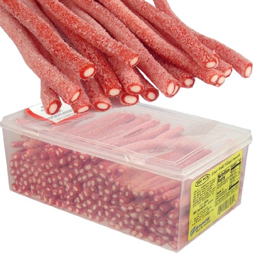 Fini Red Color White Fondant Filled Sour Licorice Sticks – 200 Pieces Tub logo