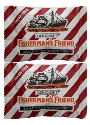 Fisherman’s Friend Cherry Fravour Lozenges Sugar Free Candy 25g. (lot 2 Packs) logo