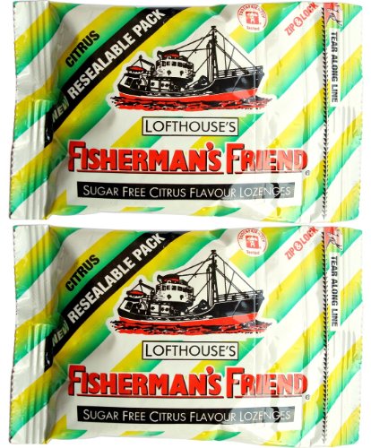 Fisherman’s Friend Citrus Fravour Lozenges Sugar Free Candy 25g. (lot 2 Packs) logo