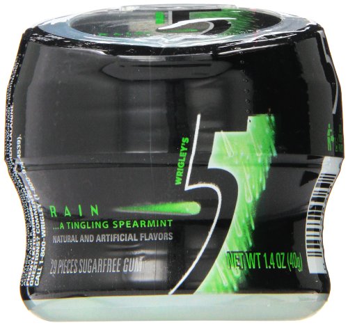 Five Gum, Rain Spearmint, 1.4 Ounce logo