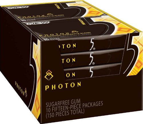 Five Sugar Free Gum, Photon, 15 Count (Pack of 10) logo