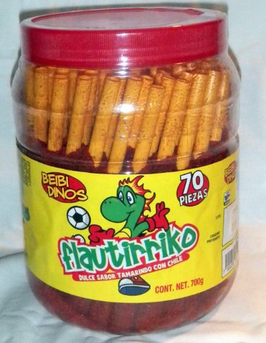 Flautirriko Tarugos Tamarindo Con Chile Mexican Tamarind Candy Sticks 70 Pcs logo