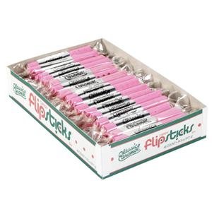 Flipsticks Pink Strawberry Nougat Taffy Candy 48 Piece Box logo