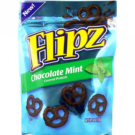 Flipz Chocolate Mint Covered Pretzels logo