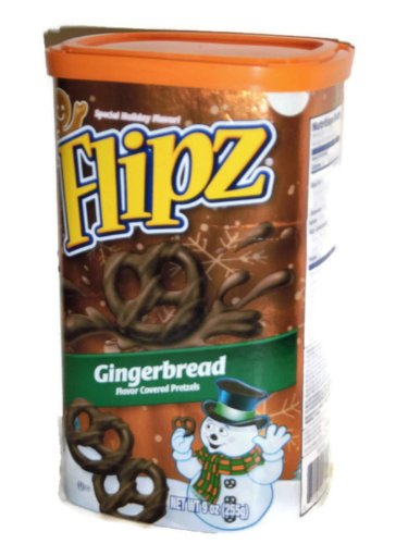 Flipz Pretzels Gingerbread Flavor Covered Pretzels 9 Oz. (Pack of 2) logo