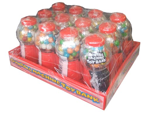 Ford Gum Gumball Machine Toy Bank Novelty Candy (Pack of 12) logo