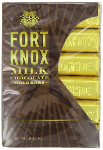 Fort Knox Mini Gold Bars, Milk, 3 Count logo