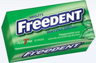 Freedent Peppermint 12 Ct logo