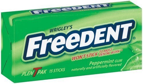 Freedent Peppermint Gum, 15-stick Plen-t-paks (Pack of 12) logo