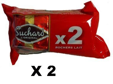 French Rocks Milk 2 X 35 G Suchard-rochers Lait 2 X 35 G-2 Can Pack logo