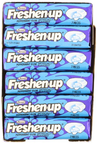 Freshen-up Gum, Peppermint, 7-piece Packs (Pack of 24) logo