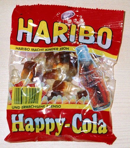 Fruchtgummi Haribo Happy-cola 200g logo