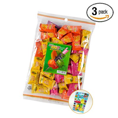 Fruit Candy /fruit Gummy -mixed Fruit Candy Assorted Gummy Bonus Pack (3 Packs) logo