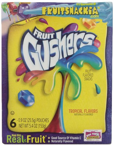 Fruit Gushers Tropical Flavors 4.5 Oz logo