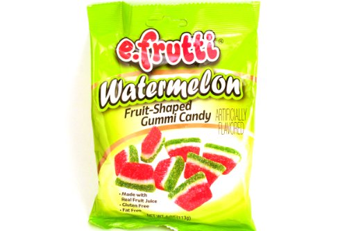 Fruit Shaped Gummy Candy (watermelon) – 4oz [pack of 3] logo