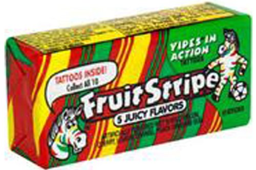 Fruit Stripe Gum (5 Juicy Flavors) – 8oz (Pack of 3) logo