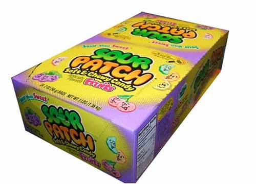 Fruits Sour Patch Kids, Soft & Chewy Candy-fruits, 2 Ounce Bags,(Pack of 24) logo