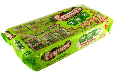 Frunas Fruit Chews Green Apple, 48 Pack logo