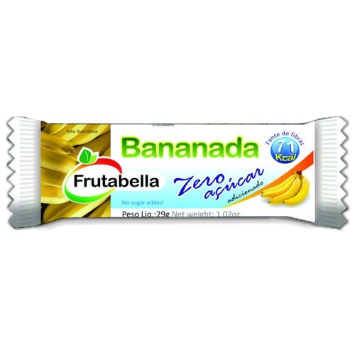 Frutabella Banana Candy 0% Sugar – 1.05oz | Bananada Frutabella – 30g – () logo